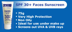 SPF 30+ Faces Sunscreen